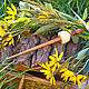 Tibetan support Spindle for spinning Siberian Cedar Wood #B31, Spindle, Novokuznetsk,  Фото №1