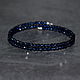 Sparkling Blue Natural Spinel Bracelet with Cut. Bead bracelet. naturalkavni. My Livemaster. Фото №4