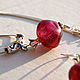 Order "Pomegranate" - lampwork glass pendant, earrings. BeautyGlassByKate(Lampwork) (beauty-glass). Livemaster. . Jewelry Sets Фото №3