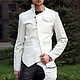White Leather Jacket, Jackets for men, Pushkino,  Фото №1