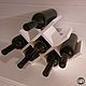 Wine stand shelf 'honeycomb lite' for 8 bottles of different colors. Stand for bottles and glasses. Color Wood. My Livemaster. Фото №5