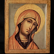 Картины и панно handmade. Livemaster - original item Wooden icon of the Mother of God by Simon Ushakov. Handmade.