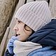 Заказать Комплект - шапка и палантин из кашемира с мериносом. Sadari_hm. Ярмарка Мастеров. . Шапки Фото №3