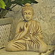 Скульптура бетонная сидящий Будда для дома и сада. Фигуры садовые. A Z O V   G A R D E N. Ярмарка Мастеров.  Фото №4