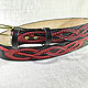 Leather belt with Celtic knot - color. Straps. schwanzchen. Online shopping on My Livemaster.  Фото №2