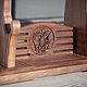 Подставка для 4 мечей орех с гербом. Подставки. CNC-Wood. Интернет-магазин Ярмарка Мастеров.  Фото №2