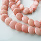 Beads natural coral, flat, pink, 7 mm. Beads1. savskaia. Online shopping on My Livemaster.  Фото №2