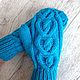  Варежки женские вязаные зимние из шерсти. Варежки. Наталья  Malinka_Knitwear/ Вязание. Ярмарка Мастеров.  Фото №6