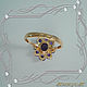 Ring 'Chamomile (oval)' gold 585 with natural amethysts. Rings. MaksimJewelryStudio. My Livemaster. Фото №4