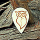 The Guitar Pick is a cheerful owl. Guitar picks. Bone and Stone, Runes and Amulets. My Livemaster. Фото №6
