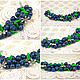 Bracelet 'Winter blueberries', Bead bracelet, Kovrov,  Фото №1