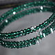 Order Sparkling green natural spinel bracelet with cut. naturalkavni. Livemaster. . Bead bracelet Фото №3