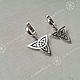 Order Triquetre Earrings. simvol-solnca. Livemaster. . Folk decorations Фото №3