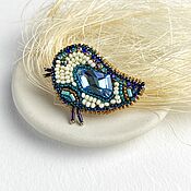 Украшения handmade. Livemaster - original item Brooch made of beads 