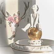 Винтаж handmade. Livemaster - original item Porcelain figurine, vase, putti, Germany.. Handmade.