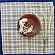Order Napkin 35/35 natural linen, earrings. flax&lace. Livemaster. . Swipe Фото №3