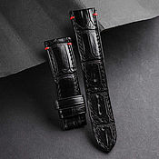 Украшения ручной работы. Ярмарка Мастеров - ручная работа Crocodile leather strap 22 mm. Handmade.