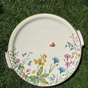 Винтаж ручной работы. Ярмарка Мастеров - ручная работа Винтаж: Блюдо Krautheim. Handmade.
