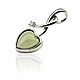 925 Sterling Silver and Moldavite Cosmic Heart Pendant. Pendants. Shungite Club (yourspace). Online shopping on My Livemaster.  Фото №2