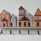 Для дома и интерьера handmade. Livemaster - original item Key holders wall: Housekeeper wall Favorite city 6.. Handmade.