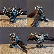 Материалы для творчества handmade. Livemaster - original item Eagle-Owl charm. Handmade.