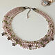 Rose quartz, pearl and peridot necklace. Necklace. Sonia Dov jewellery. My Livemaster. Фото №4