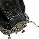 Сумка  из натуральной  кожи Черная ( круги ). Классическая сумка. Art Clutch.. Ярмарка Мастеров.  Фото №4