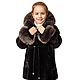 Fur coat for girls model 28, Childrens outerwears, St. Petersburg,  Фото №1