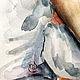 Акварель мама с малышом, трогательная картина в детскую. Картины. Мария Роева  Картины маслом (MyFoxyArt). Ярмарка Мастеров.  Фото №6