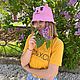 Панама с кроликом Куки (Cooky) BTS, bt21. Панамы. Chudo-iz-klubka. Интернет-магазин Ярмарка Мастеров.  Фото №2