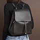 Backpack leather female 'Alter Ego' (Black), Backpacks, Yaroslavl,  Фото №1