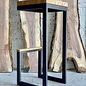 Для дома и интерьера handmade. Livemaster - original item Bar stool with a seat made of solid ash 