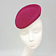 Mini hat 'Lily'. Color fuchsia, Hats1, Moscow,  Фото №1