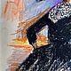  Девушка в стиле скетч масляной пастелью. Картины. Алёна (Makarova-Alena). Ярмарка Мастеров.  Фото №4