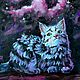 Painting cat 'Look at the moon'. Animals. Pictures. Lifia Art. Online shopping on My Livemaster.  Фото №2