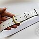 Ремень кожаный женский Ярко-красная гладкая лаковая кожа Ручная работа. Ремни. кожаных дел мастер Андрей (wesmont). Ярмарка Мастеров.  Фото №6