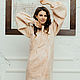 Pale pink felt dress with wide sleeves. Dresses. lenabaymut (Baymut). Online shopping on My Livemaster.  Фото №2