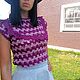 Топ "Марианна". Топы. GLM CROCHET. Ярмарка Мастеров.  Фото №6