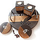 Круглый поднос с подставками подсвечниками из дерева Coffee Time. Подносы. COOLWOODecor Вешалки Декор Игрушки. Ярмарка Мастеров.  Фото №4
