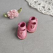 Куклы и игрушки handmade. Livemaster - original item Sandals for doll ob11 color - hot pink 18mm. Handmade.