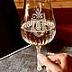 Хрустальный бокал для вина с персональной 3D гравировкой. Бокалы. GLASS-DECO. Ярмарка Мастеров.  Фото №5