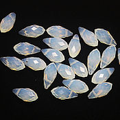 Материалы для творчества handmade. Livemaster - original item Beads Drops 12/6mm White Opal 1 piece Briolettes. Handmade.