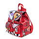Order Women's backpack ' Ethno fish on red '. Pelle Volare. Livemaster. . Backpacks Фото №3
