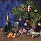 New Year's pictures of different years. Oil on canvas, Pictures, Moscow,  Фото №1