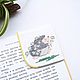 Угловая закладка для книг "Ёжик в ромашках", Закладки, Орел,  Фото №1