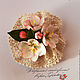Brooch with flowers of Apple 'the Duchess' cold porcelain, Brooches, Vladivostok,  Фото №1