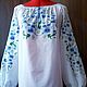 Blusa bordada para mujer 'ternura de Aciano' JR2-217, Blouses, Temryuk,  Фото №1
