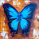 ' Blue Butterfly ' oil painting, Pictures, Ekaterinburg,  Фото №1