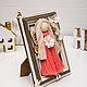 Copy of Macrame doll in photo frame 15/20. Interior doll. Textile Shop Natalya. Online shopping on My Livemaster.  Фото №2