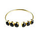 Onyx bracelet, gift gold bracelet with onyx, bracelet with stones. Bead bracelet. Irina Moro. My Livemaster. Фото №6